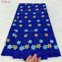 YC58 dubai lafaya brodé dubai broderie originale dentelle de voile suisse pour mariage sénégal