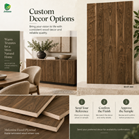 Panneaux muraux en contreplaqué recouvert de placage noyer cacao foncé Jinbase W-HT-404, qualité E0, 1220x2440mm, noyau en mousse, bois de noyer.