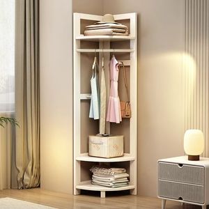 Perchero <span class=keywords><strong>de</strong></span> Esquina <span class=keywords><strong>de</strong></span> <span class=keywords><strong>Madera</strong></span> Maciza al por Mayor, Perchas <span class=keywords><strong>de</strong></span> Hierro, Perchero Simple para Dormitorio, Almacenamiento <span class=keywords><strong>de</strong></span> Ropa, Muebles Generales para el Hogar - Product Image 2