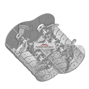 Ammann Amix-2.3 아스팔트 혼합 공장 부품 믹서 라이너 패들 암 팁 블레이드 월 라이너 엔드 라이닝