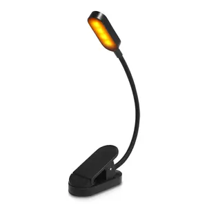 ambre livre lumière Suppliers-Lampe led à bras flexibles et réglables, torche pour livre, ambre et pliable, OEM, batterie Rechargeable