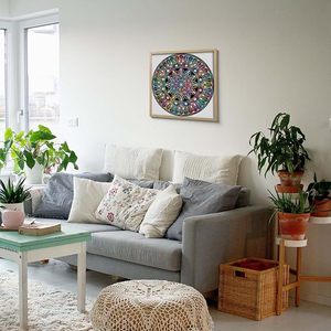 Quadrato moderno <span class=keywords><strong>Mandala</strong></span> Set parziale diamante di cristallo di pittura per la decorazione della parete di casa regalo per la Still Life - Product Image 3