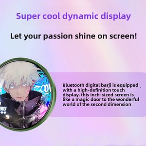 Colgante Electrónico Inteligente Demon Slayer <span class=keywords><strong>Shinobu</strong></span> y Giyuu, Regalo, Insignia LED Demon Slayer con Control por App, Adorno de Anime - Product Image 4