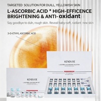 Ensemble de produits de soin éclaircissants pour la peau Advanced Clinicals, poudre et sérum à l'acide L-ascorbique, vitamine C, pour éclaircir la peau, antioxydant