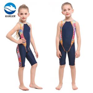 A prova di acqua bella bambina per bambini Bikini costume intero da bagno da competizione - Product Image 2