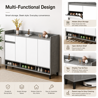 Mueble Zapatero para Entrada de Casa, Moderno y Sencillo, para Pasillo, Sala de Estar, Vestíbulo, Apartamento Pequeño, Gran Capacidad de Almacenamiento