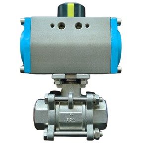 Válvula de Bola Neumática de Tres Piezas de Acero Inoxidable 304 para Alta Temperatura - Product Image 5