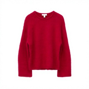 Sweat-shirt en mohair pour femme, pull personnalisé de luxe, col rond, doux, chaud, tricoté, décontracté, streetwear, mode hiver - Product Image 6