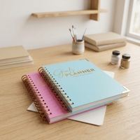 Agenda Semanal Personalizada de Alta Calidad con Tapa Blanda Rosa, Agenda Semanal Espiral
