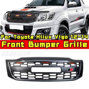Kit de Carrocería para Toyota Hilux Vigo 2012-2014, Parrilla Delantera LED, Rejillas Decorativas, Tiras Decorativas, Parrilla Delantera Exterior - Product Image 1