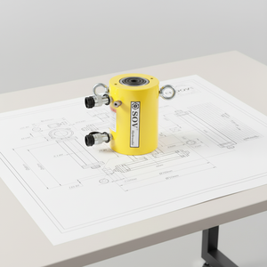 กระบอกไฮดรอลิกแบบสองทาง ENERPAC รุ่น CLRG-502 แรงดัน 700 บาร์/10000 ปอนด์ต่อตารางนิ้ว สำหรับงานหนัก ใช้สำหรับดัน ดึง และยก - Product Image 1
