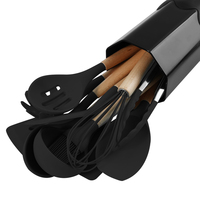 TOALLWIN set d'outils de cuisson ustensiles spatule set d'ustensiles de cuisine ustensiles de cuisine en silicone sets d'ustensiles en silicone avec support