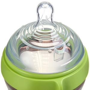 ขวดนมซิลิโคนป้องกันอาการจุกเสียดขนาด250มล. สำหรับป้อนนม0-12เดือนออกแบบโลโก้ได้ตามต้องการ - Product Image 2