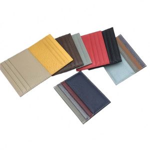 PU Leather Card <b>Holder</b> Ultra Slim Minimalist Credit Card Case Symmetrical Multi Slot Vegan Leather <b>Wallet</b> Wholesale Bulk - Product Image 1
