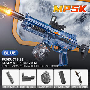 Pistolet à eau électrique <span class=keywords><strong>MP5K</strong></span> haute puissance avec capuchon de tir lumineux, grande capacité, rechargeable, automatique, jouet aquatique à jet continu - Product Image 5