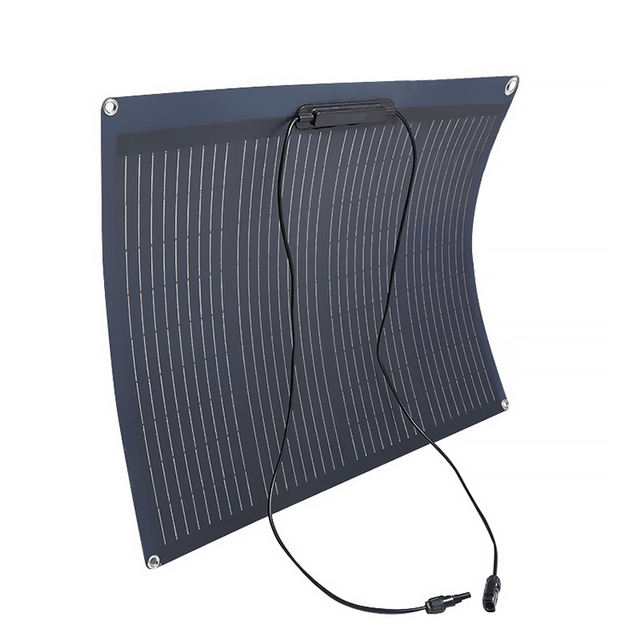 100w 180 Sol-Go Watt 12v Magnetic Backed Narrow Semi Flexible Solar Panels With Mc4 Connector 130w Flexible Solar Panel