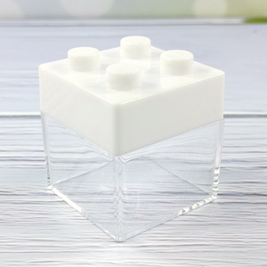 Boîtes à dragées colorées en forme de blocs de construction, boîtes à dragées pour mariage, contenants à bonbons - Product Image 2