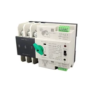 3P 400V 220V AC PC DC PV ATS Electronic Devices New Energy Hospital Fireproof Dual Power Supply Automatic Transfer Switch
