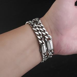 Cadena de Eslabones Cubanos de Acero Inoxidable Resistente para Hombre y Mujer, Diseños Personalizados al por Mayor, Cadena Hip Hop para Hombre - Product Image 1