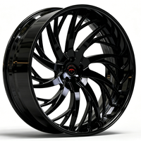 Jantes forgées sur mesure 2 pièces SL 28X10 30X9.0 30X10 5x130 à rayons usinés et lèvres profondes polies pour véhicules de performance