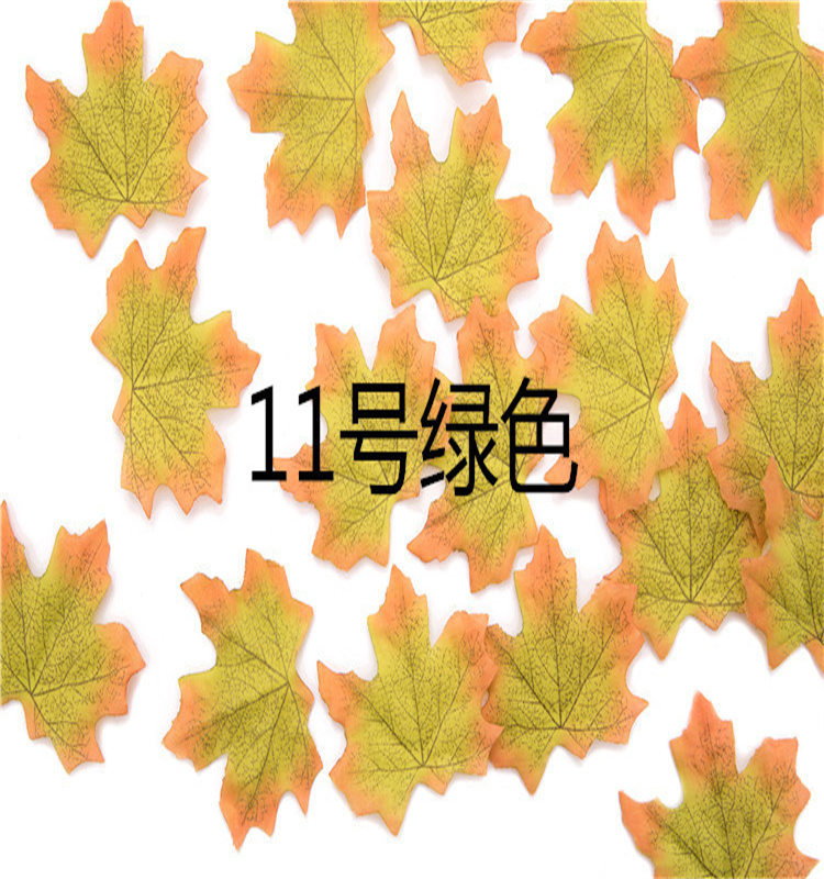 50pcs Fall Artificial Maple Leaves  for Thanksgiving Wedding Indoor Outdoor Wreath Decoration