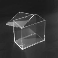 Boîte en acrylique personnalisée emballée individuellement, magnétique forte, transparente et résistante aux UV pour boîte de suralimentation et étui en acrylique Etb