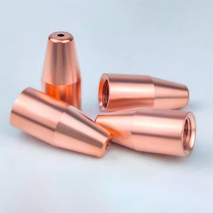 Handheld Koperen Lasmondstuk, Lasmachine Lasermondstuk Onderdelen, Lasmondstuk Dubbele Draad Geleidingsdraad Mondstuk - Product Image 4