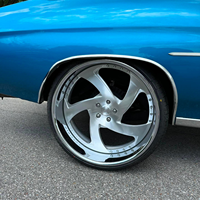 Jantes RCSR 22 24 26 pouces, roues forgées sur mesure 5x112 5x120 5x114.3, jantes à fond profond en 2 parties pour Dodge Charger Chevrolet Impala