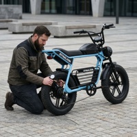Vélo électrique rétro haute performance avec phare LED et klaxon, vélo électrique élégant pour les trajets quotidiens et les loisirs