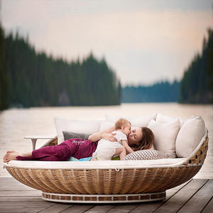 Villa Jardin Balançoire Chaise Imperméable Cour Extérieure Bascule Balançoire <span class=keywords><strong>Panier</strong></span> PE <span class=keywords><strong>Rotin</strong></span> Aluminium Suspendu Hamac Fabricant - Product Image 3