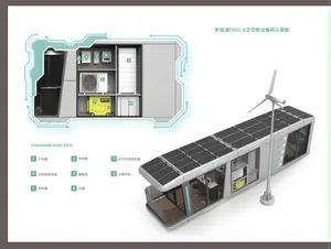 2024 rumah pintar rumah kecil prefabrikasi Hotel rumah Prefab ruang kapsul ruang komersial ruang angkasa