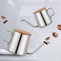 12oz Col De Cygne Long Étroit Goutte À Goutte Bec Café Théière Verser Sur La Bouilloire