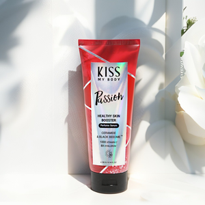 Lotion Booster pour une Peau Saine Kiss My Body SPF 30 PA+++ PASSION 180g Sérum Léger Sensation Soyeuse Peau Douce et Lisse - Product Image 2