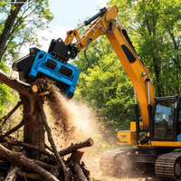 YF-02MU Nouveau modèle 2026 Broyeur forestier robuste sur chenilles pour VTT et quads, hydraulique, à vendre