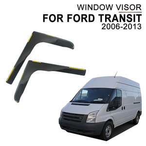 Déflecteur de fenêtre sur mesure en PC pour <span class=keywords><strong>Ford</strong></span> <span class=keywords><strong>Transit</strong></span> 2006-2013 INCHANNEL – Vente en gros de visières de fenêtre intégrées - Product Image 1