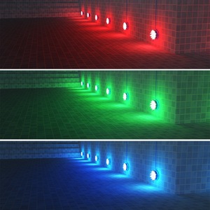 Lampe solaire de piscine RVB IP68 avec chargement automatique pendant la journée et éclairage de <span class=keywords><strong>jardin</strong></span> solaire automatique adapté aux murs de la piscine - Product Image 4