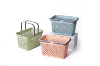 Panier de rangement pour le bain en plastique PP durable en gros Organisateur de douche pour salle de bain