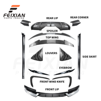 Nuevo Kit de Carrocería ABS para BMW X6 F16 M Sport 2015-2019, Alerón Delantero, Alerón Trasero, Difusor, Parachoques, Instalación con Pernos, 1 Año de Garantía FEIXIAN