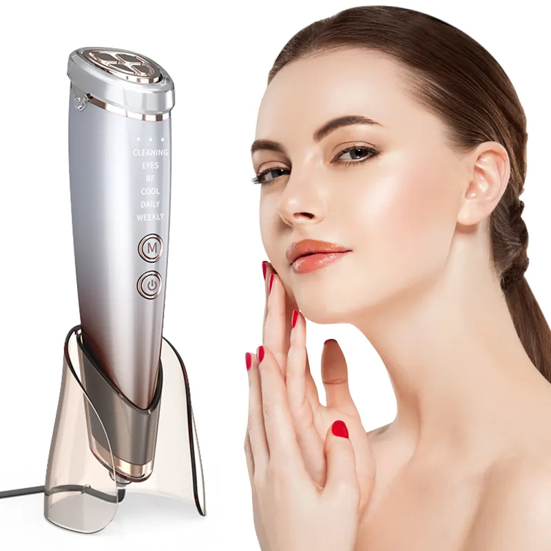 Nouvelles idées de produits de beauté 2023 Machine de beauté à domicile rajeunissement de la peau levage chaud et froid Rf Ems Led appareil de beauté masseur Facial