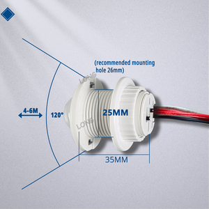 Interruptor con Sensor PIR de 100W, DC 5V 12V 24V, Modo de Tiempo Ajustable y Fotocélula, Detector de Movimiento Infrarrojo de Alta Potencia para Iluminación LED - Product Image 4