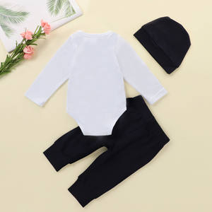 Conjuntos de 3 Piezas para Bebé Recién Nacido, Pantalones con Bordado de Hombrecito y Corbata, Ropa para Bebé Niño - Product Image 2