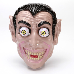 Máscara <span class=keywords><strong>de</strong></span> payaso aterrador <span class=keywords><strong>de</strong></span> Halloween, Cosplay divertido, Cara <span class=keywords><strong>de</strong></span> vampiro para casa embrujada, anciano con <span class=keywords><strong>ojo</strong></span> Slinky, Material plástico espeluznante divertido - Product Image 3