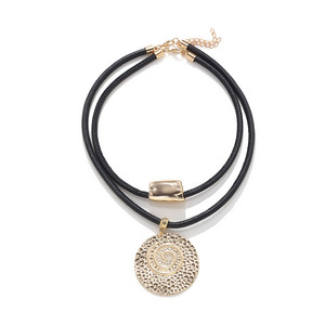 Collier ras du cou tendance G en coquillages superposés, perles d'eau douce et pendentif soleil, plaqué or 18 carats, cadeau unisexe - Product Image 5