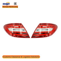 Conjunto de Luces Traseras GUGO W204 para Mercedes Benz Clase C W204 2007-2014, Lámpara Trasera, Luz de Freno de Repuesto