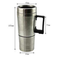 Tasse électrique de voyage portative d'acier inoxydable pour le produit automatique de l'électronique des voitures 400ml
