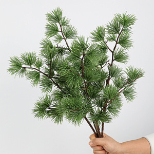 Agujeros de Pino <span class=keywords><strong>Artificiales</strong></span>, Ramas de Pino de Plástico, Decoración de Plantas Verdes para Hoteles, Salones de Té, Estudios y Paisajismo - Product Image 4