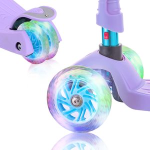 Premium 6-12 anni bambini 3 ruote Scooter in acciaio con luci ruote ponte robusto e 4 regolabile in altezza 36v - Product Image 3