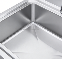 Évier en acier inoxydable de taille personnalisable, très vendu, avec un comptoir pour la cuisine à domicile, l'hôtel, le restaurant