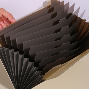 Portable Handle Expandable <strong>A4</strong> Accordion <strong>File</strong> Folder with 5/8/12 Pockets Clear PP Page Tab Filing Product 4/7/11 Tabs UV Printed - Product Image 5