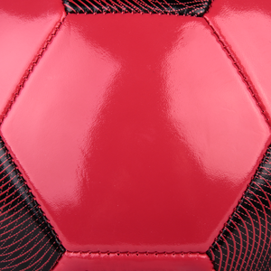 Taille durable 5 280-320g Ballon de football cousu à la machine en PVC jaune rouge Vietnam pour les loisirs/entraînement/match - Product Image 3